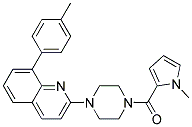 8-(4-METHYLPHENYL)-2-(4-[(1-METHYL-1H-PYRROL-2-YL)CARBONYL]PIPERAZIN-1-YL)QUINOLINE Struktur