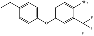 4-(4-ETHYLPHENOXY)-2-(TRIFLUOROMETHYL)ANILINE Struktur