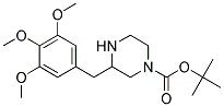 3-(3,4,5-TRIMETHOXY-BENZYL)-PIPERAZINE-1-CARBOXYLIC ACID TERT-BUTYL ESTER Struktur