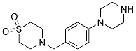 4-(4-PIPERAZIN-1-YL-BENZYL)-THIOMORPHOLINE 1,1-DIOXIDE Struktur