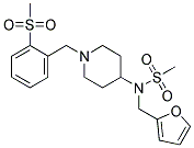 N-(2-FURYLMETHYL)-N-(1-[2-(METHYLSULFONYL)BENZYL]PIPERIDIN-4-YL)METHANESULFONAMIDE Struktur