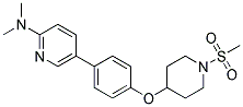 N,N-DIMETHYL-5-(4-([1-(METHYLSULFONYL)PIPERIDIN-4-YL]OXY)PHENYL)PYRIDIN-2-AMINE Struktur