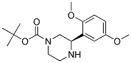 (R)-3-(2,5-DIMETHOXY-PHENYL)-PIPERAZINE-1-CARBOXYLIC ACID TERT-BUTYL ESTER Struktur