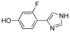 3-FLUORO-4-(1H-IMIDAZOL-4-YL)-PHENOL Struktur