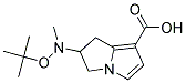 6-TERT-BUTOXYCARBONYAMINO-6,7-DIHYDRO-5H-PYRROLIZINE-1-CARBOXYLIC ACID Struktur