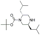 (2R,5S)-2,5-DIISOBUTYL-PIPERAZINE-1-CARBOXYLIC ACID TERT-BUTYL ESTER Struktur