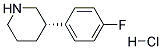 (S)-3-(4-FLUOROPHENYL)-PIPERIDINE HCL Struktur