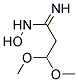 N-HYDROXY-3,3-DIMETHOXY-PROPIONAMIDINE Struktur