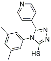 4-(3,5-DIMETHYLPHENYL)-5-PYRIDIN-4-YL-4H-1,2,4-TRIAZOLE-3-THIOL Struktur