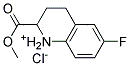 6-FLUORO-2-(METHOXYCARBONYL)-1,2,3,4-TETRAHYDROQUINOLINIUM CHLORIDE Struktur