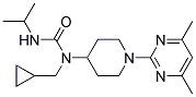 N-(CYCLOPROPYLMETHYL)-N-[1-(4,6-DIMETHYLPYRIMIDIN-2-YL)PIPERIDIN-4-YL]-N'-ISOPROPYLUREA Struktur