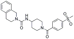 N-(1-[4-(METHYLSULFONYL)BENZOYL]PIPERIDIN-4-YL)-3,4-DIHYDROISOQUINOLINE-2(1H)-CARBOXAMIDE