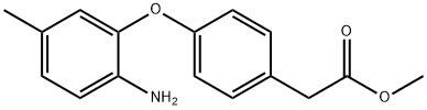 METHYL 2-[4-(2-AMINO-5-METHYLPHENOXY)PHENYL]-ACETATE Struktur