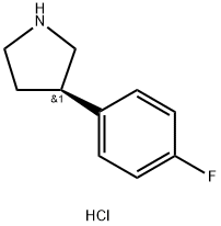 (R)-3-(4-FLUOROPHENYL)PYRROLIDINE HYDROCHLORIDE Struktur