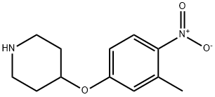 4-(3-METHYL-4-NITROPHENOXY)PIPERIDINE Struktur