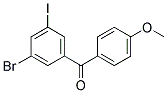 (3-BROMO-5-IODO-PHENYL)-(4-METHOXY-PHENYL)-METHANONE Struktur