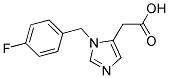 [3-(4-FLUORO-BENZYL)-3H-IMIDAZOL-4-YL]-ACETIC ACID Struktur