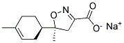 (S)-5-METHYL-5-((R)-4-METHYLCYCLOHEX-3-ENYL)-4,5-DIHYDROISOXAZOLE-3-CARBOXYLATE, SODIUM Struktur