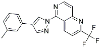 5-[4-(3-METHYLPHENYL)-1H-PYRAZOL-1-YL]-2-(TRIFLUOROMETHYL)-1,6-NAPHTHYRIDINE Struktur