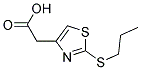 (2-(PROPYLTHIO)-1,3-THIAZOL-4-YL)ACETIC ACID Struktur