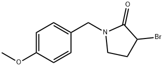 3-BROMO-1-(4-METHOXY-BENZYL)-PYRROLIDIN-2-ONE Struktur