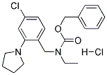 BENZYL-1-(4-CHLOROPHENYL)-2-(PYRROLIDIN-1-YL)ETHYL(METHYL)CARBAMATE HYDROCHLORIDE Struktur