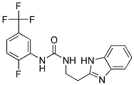 N-[2-(1H-BENZIMIDAZOL-2-YL)ETHYL]-N'-[2-FLUORO-5-(TRIFLUOROMETHYL)PHENYL]UREA Struktur