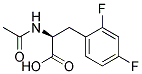 (S)-2-ACETYLAMINO-3-(2,4-DIFLUORO-PHENYL)-PROPIONIC ACID Struktur