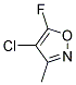 4-CHLORO-5-FLUORO-3-METHYLISOXAZOLE Struktur