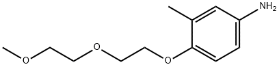 4-[2-(2-METHOXYETHOXY)ETHOXY]-3-METHYLPHENYLAMINE Struktur