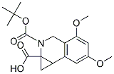 2-(TERT-BUTOXYCARBONYL)-4,6-DIMETHOXY-1A,2,3,7B-TETRAHYDRO-1H-CYCLOPROPA[C]ISOQUINOLINE-1A-CARBOXYLIC ACID Struktur