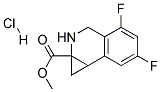 METHYL 4,6-DIFLUORO-1A,2,3,7B-TETRAHYDRO-1H-CYCLOPROPA[C]ISOQUINOLINE-1A-CARBOXYLATE HYDROCHLORIDE Struktur