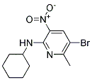 (5-BROMO-6-METHYL-3-NITRO-PYRIDIN-2-YL)-CYCLOHEXYL-AMINE Struktur