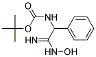 [(N-HYDROXYCARBAMIMIDOYL)-PHENYL-METHYL]-CARBAMIC ACID TERT-BUTYL ESTER Struktur