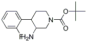 TERT-BUTYL 3-AMINO-4-(2-FLUOROPHENYL)PIPERIDINE-1-CARBOXYLATE Struktur