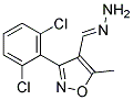 3-(2,6-DICHLOROPHENYL)-5-METHYLISOXAZOLE-4-CARBALDEHYDE HYDRAZONE Struktur