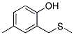 2-(METHYLTIOMETHYL)-4-METHYLPHENOL Struktur