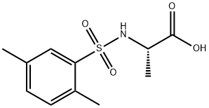 ALANINE, N-[(2,5-DIMETHYLPHENYL)SULFONYL]- Struktur