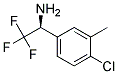 (S)-1-(4-CHLORO-3-METHYL-PHENYL)-2,2,2-TRIFLUORO-ETHYLAMINE Struktur