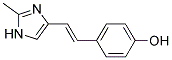 4-[2-(2-METHYL-1H-IMIDAZOL-4-YL)-VINYL]-PHENOL Struktur