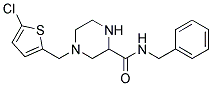 N-BENZYL-4-[(5-CHLORO-2-THIENYL)METHYL]PIPERAZINE-2-CARBOXAMIDE Struktur