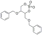 5-BENZYLOXY-4-BENZYLOXYMETHYL-[1,3,2]DIOXATHIIANE 2,2-DIOXIDE Struktur