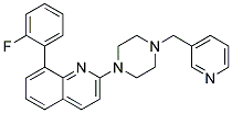 8-(2-FLUOROPHENYL)-2-[4-(PYRIDIN-3-YLMETHYL)PIPERAZIN-1-YL]QUINOLINE Struktur