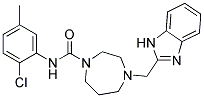 4-(1H-BENZIMIDAZOL-2-YLMETHYL)-N-(2-CHLORO-5-METHYLPHENYL)-1,4-DIAZEPANE-1-CARBOXAMIDE Struktur