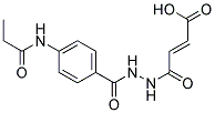 4-OXO-4-[N'-(4-PROPIONYLAMINO-BENZOYL)-HYDRAZINO]-BUT-2-ENOIC ACID Struktur