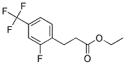 3-(2-FLUORO-4-TRIFLUOROMETHYL-PHENYL)-PROPIONIC ACID ETHYL ESTER Struktur