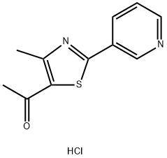 5-ACETYL-4-METHYL-2-(3-PYRIDINYL)-1,3-THIAZOL-3-IUM CHLORIDE Struktur