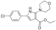 ETHYL 5-(4-CHLOROPHENYL)-2-MORPHOLIN-4-YL-1H-PYRROLE-3-CARBOXYLATE Struktur