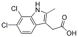 (6,7-DICHLORO-2-METHYL-1H-INDOL-3-YL)ACETIC ACID Struktur