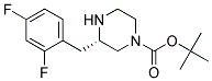 (S)-3-(2,4-DIFLUORO-BENZYL)-PIPERAZINE-1-CARBOXYLIC ACID TERT-BUTYL ESTER Struktur